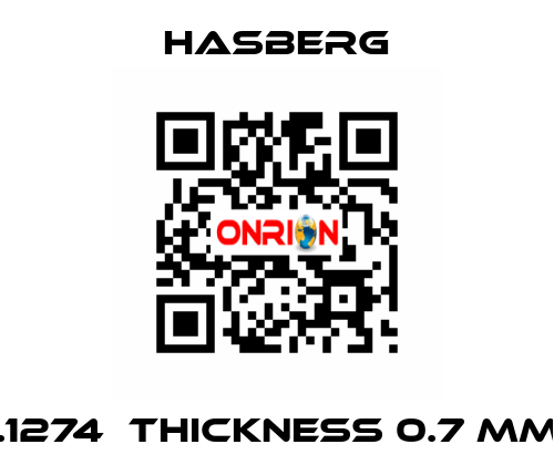  1.1274  thickness 0.7 mm  Hasberg