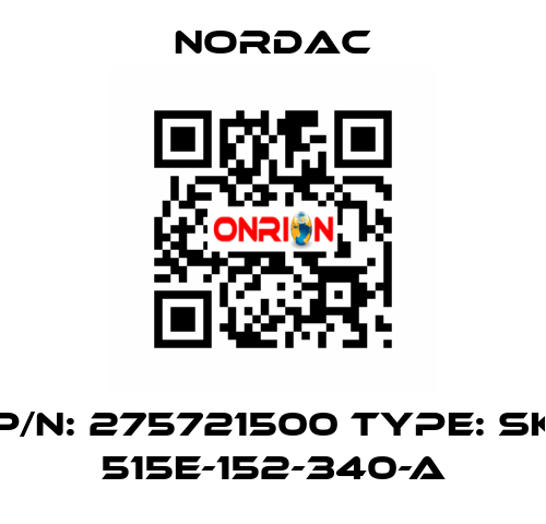 P/N: 275721500 Type: SK 515E-152-340-A NORDAC