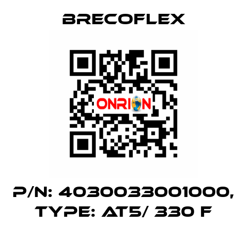 P/N: 4030033001000, Type: AT5/ 330 F Brecoflex