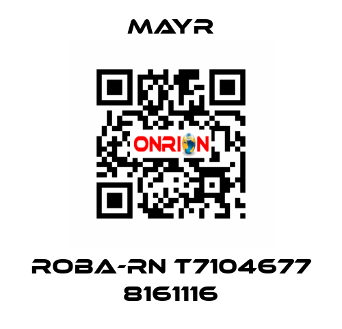 ROBA-RN T7104677 8161116 Mayr