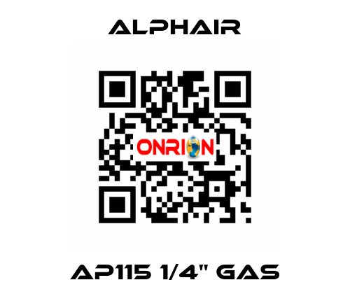 AP115 1/4" GAS Alphair