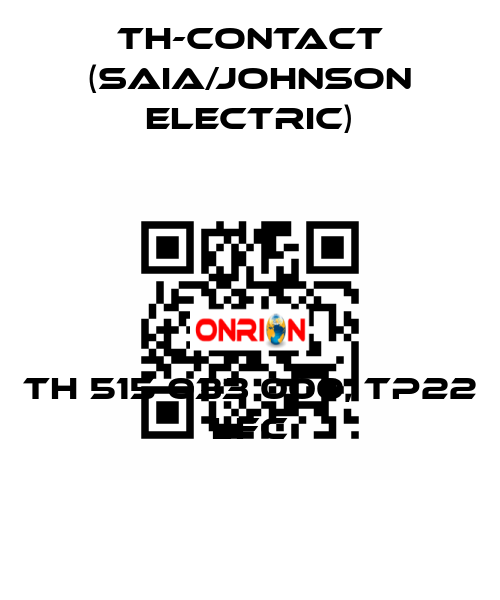 TH 515 033 000, TP22 LFC TH-Contact (Saia/Johnson Electric)