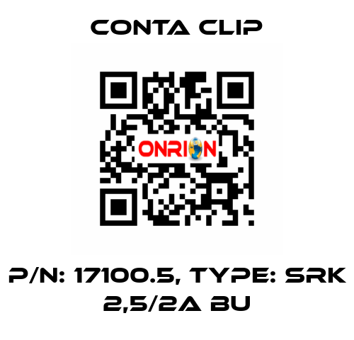 P/N: 17100.5, Type: SRK 2,5/2A BU Conta Clip