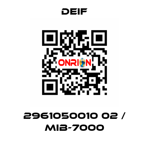 2961050010 02 / MIB-7000 Deif