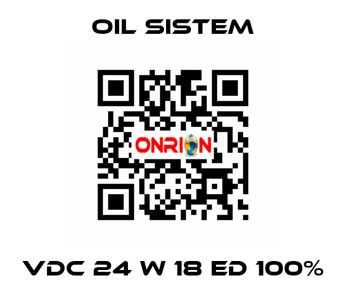 Vdc 24 W 18 ED 100% Oil Sistem