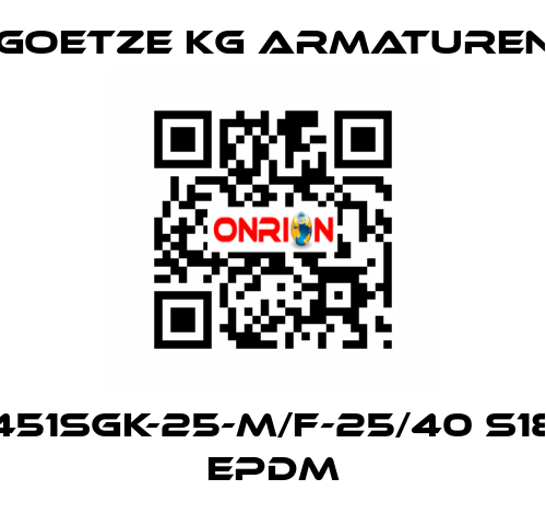 451sGK-25-m/f-25/40 S18 EPDM Goetze KG Armaturen