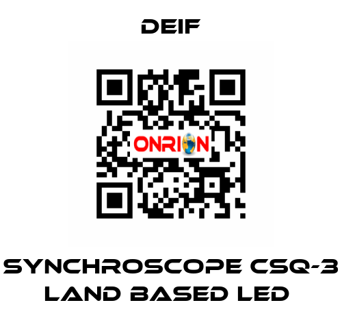 SYNCHROSCOPE CSQ-3 LAND BASED LED  Deif