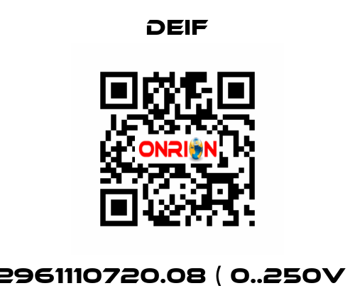 2961110720.08 ( 0..250V ) Deif