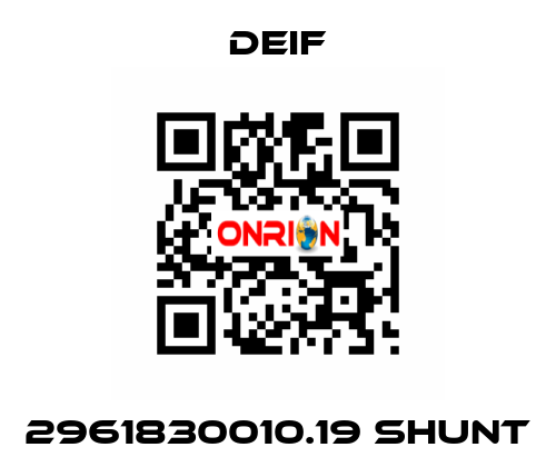 2961830010.19 Shunt Deif