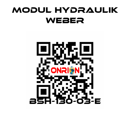 BSH-130-03-E MODUL HYDRAULIK WEBER