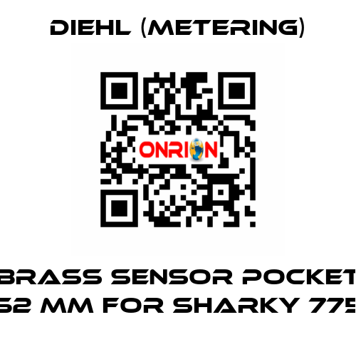 Brass sensor pocket 52 mm for SHARKY 775 Diehl (Metering)