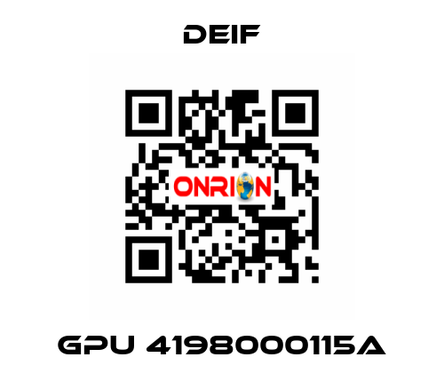 GPU 4198000115A Deif