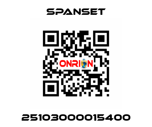 25103000015400 SpanSet