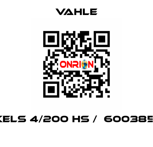 KELS 4/200 HS /  600385               Vahle