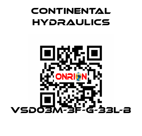 VSD03M-3F-G-33L-B Continental Hydraulics