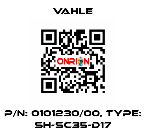 P/n: 0101230/00, Type: SH-SC35-D17 Vahle