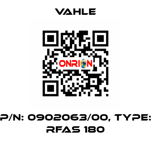 P/n: 0902063/00, Type: RFAS 180 Vahle