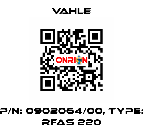 P/n: 0902064/00, Type: RFAS 220 Vahle