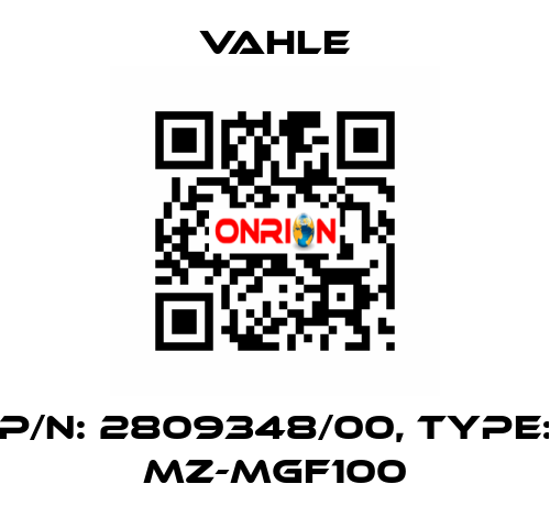 P/n: 2809348/00, Type: MZ-MGF100 Vahle