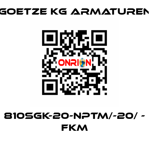 810sGK-20-NPTm/-20/ - FKM Goetze KG Armaturen