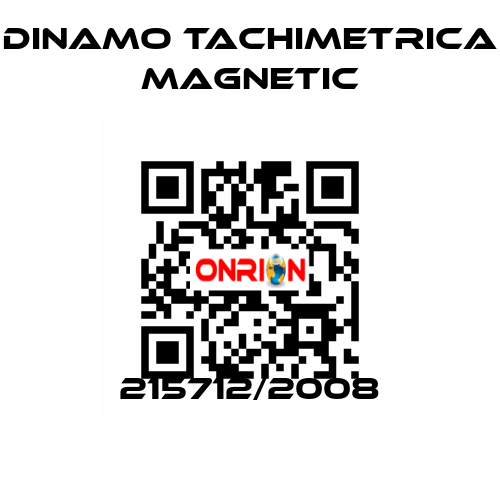 215712/2008 Dinamo Tachimetrica Magnetic