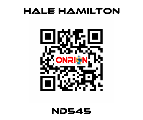 ND545 HALE HAMILTON