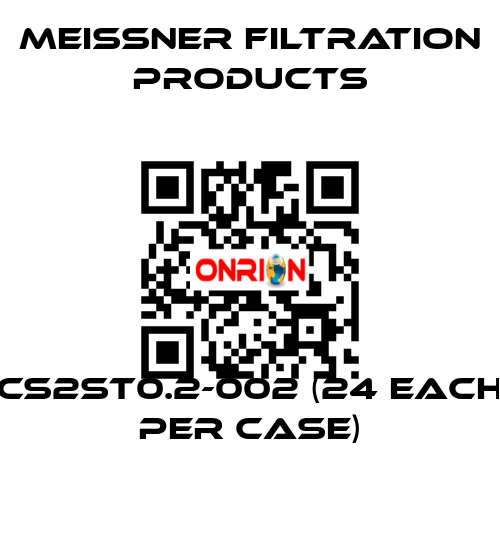 CS2ST0.2-002 (24 each per case) Meissner Filtration Products