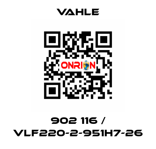 902 116 / VLF220-2-951H7-26 Vahle