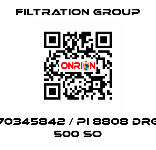 70345842 / PI 8808 DRG 500 SO Filtration Group