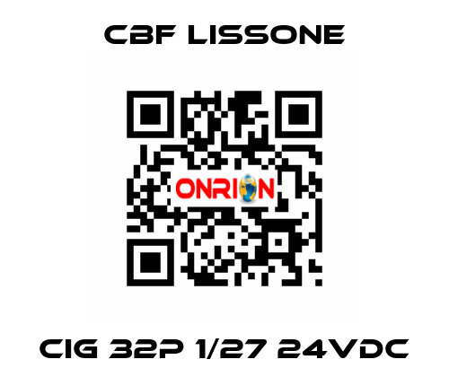 CIG 32P 1/27 24VDC CBF LISSONE