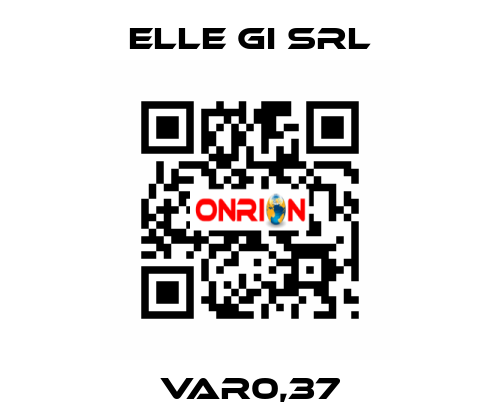 VAR0,37 ELLE GI SRL