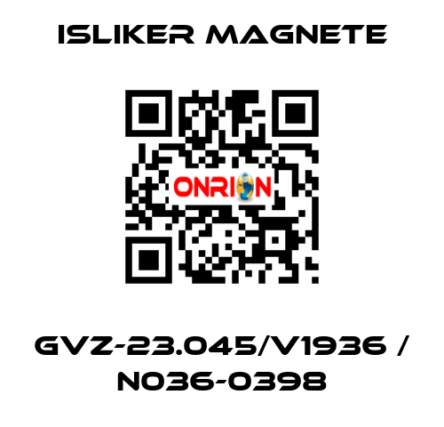 GVZ-23.045/V1936 / N036-0398 ISLIKER MAGNETE