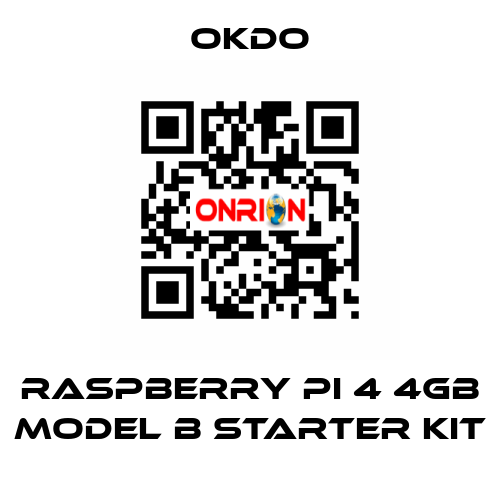 Raspberry Pi 4 4GB Model B Starter Kit Okdo