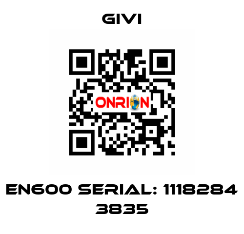 EN600 Serial: 1118284 3835 Givi