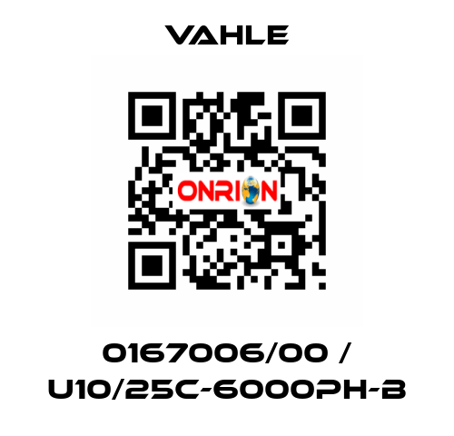 0167006/00 / U10/25C-6000PH-B Vahle