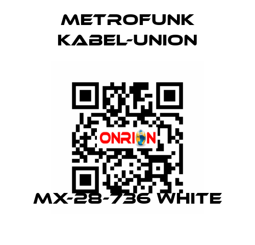 MX-28-736 white METROFUNK KABEL-UNION