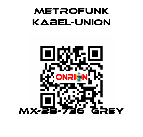 MX-28-736  Grey METROFUNK KABEL-UNION