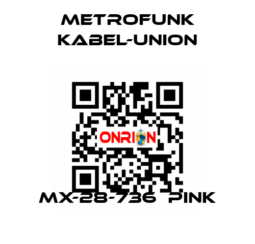 MX-28-736  pink METROFUNK KABEL-UNION