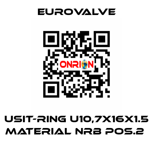 USIT-RING U10,7X16X1.5 MATERIAL NRB POS.2  Eurovalve