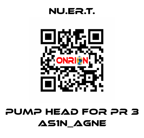 pump head for PR 3 AS1N_AGNE NU.ER.T.