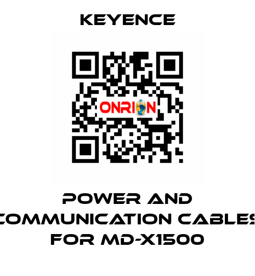 power and communication cables for MD-X1500 Keyence