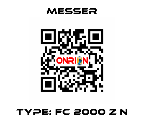 Type: FC 2000 Z N Messer