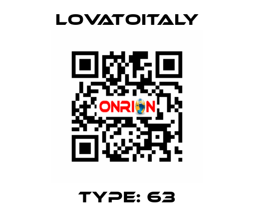 Type: 63 LovatoItaly