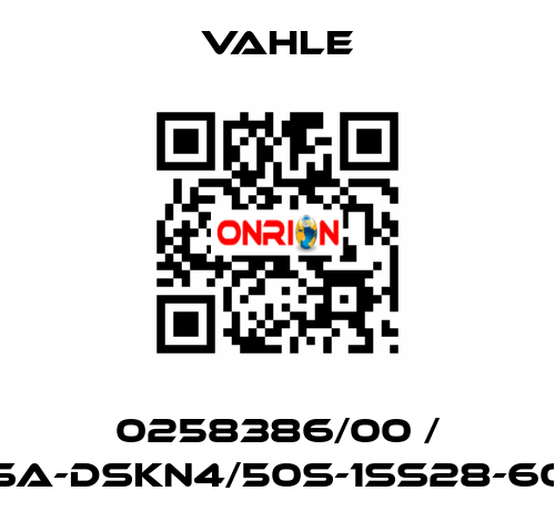 0258386/00 / SA-DSKN4/50S-1SS28-60 Vahle