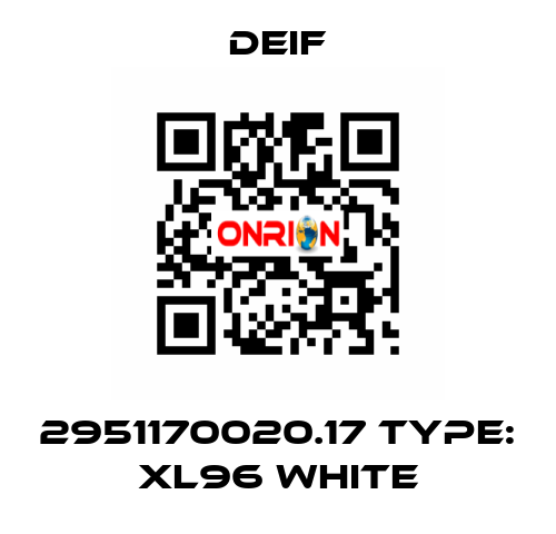 2951170020.17 Type: XL96 white Deif