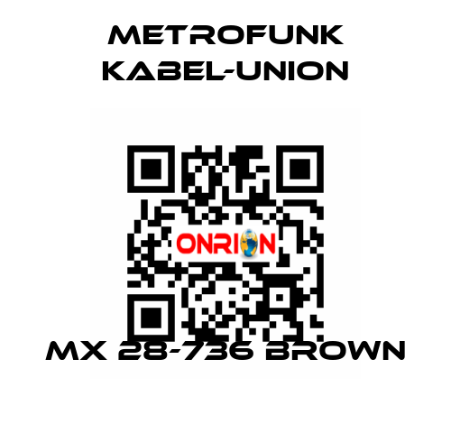 MX 28-736 brown METROFUNK KABEL-UNION