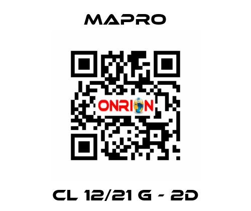 CL 12/21 G - 2D Mapro