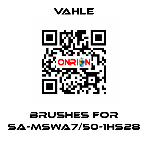 Brushes for SA-MSWA7/50-1HS28 Vahle