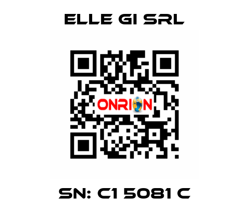 SN: C1 5081 C ELLE GI SRL