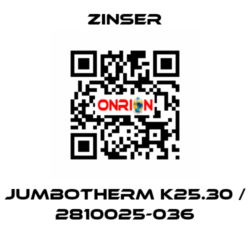 JUMBOTHERM K25.30 / 2810025-036 Zinser